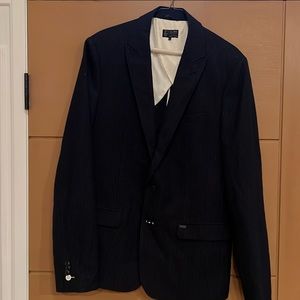 JC Rags navy pinstripe blazer